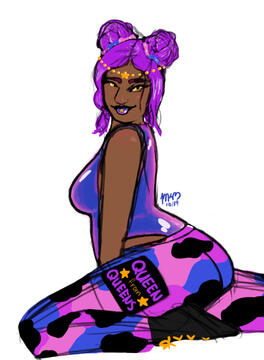 Colored Sketch (Asra Queen of Queens)
