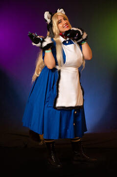 Cat Ears, Puffy Hand Paws +Claws, Dress +Apron, Tail (Alice iWL)